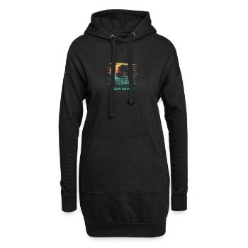 Palm Desert Kalifornien Stilvoller Souvenirurlaub - Hoodie-Kleid - Schwarz - Vorne