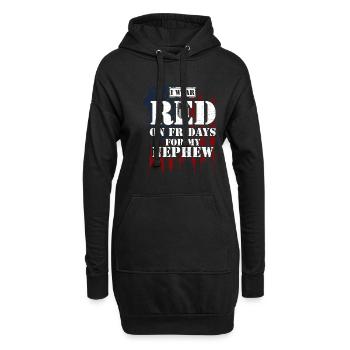 I Wear RED On Fridays For My Nephew - Hoodie-Kleid - Schwarz - Vorne