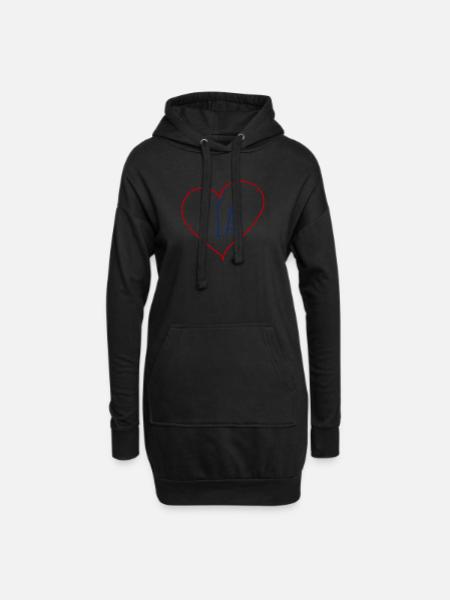 Tía Herz - Hoodie-Kleid - Schwarz