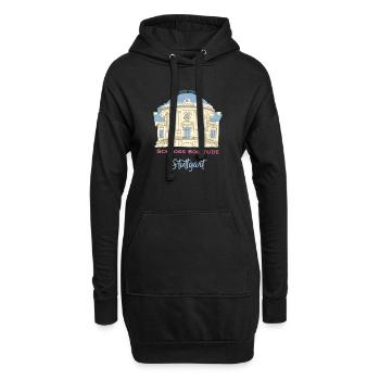 Stuttgart, Schloss Solitude, Deutschland - Hoodie-Kleid - Schwarz - Vorne