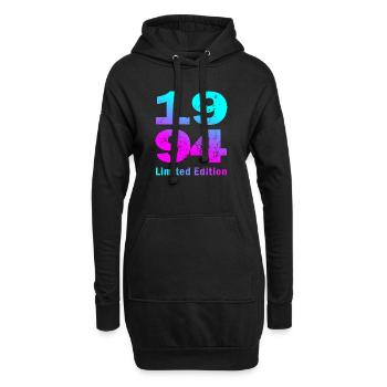 Geburtstag, geboren in 1994 limited edition - Hoodie-Kleid - Schwarz - Vorne