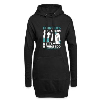 Assistant médical Fix Cuts Stickin Butts Drôle CMA - Sweat-shirt à capuche long Femme - noir - Devant