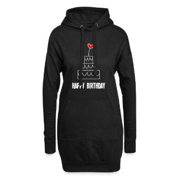 ALLES GUTE ZUM GEBURTSTAG. ALLES GUTE ZUM GEBURTSTAG. JAHRESTAG - Hoodie-Kleid - Schwarz - Vorne