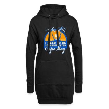 I Need To Be Seahabilitated Cape May Summer - Hoodie-Kleid - Schwarz - Vorne
