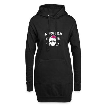 Pirate Addison Design for Girls and Women - Hoodie Dress - black - Front