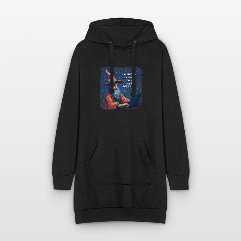 Je ne suis pas un codeur, je suis un programmeur assistant numérique Sweat-shirt à capuche long Femme