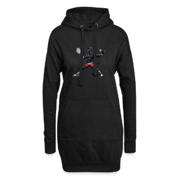 Panther Big Cat Joueur de tennis Club de tennis - Sweat-shirt à capuche long Femme - noir - Devant