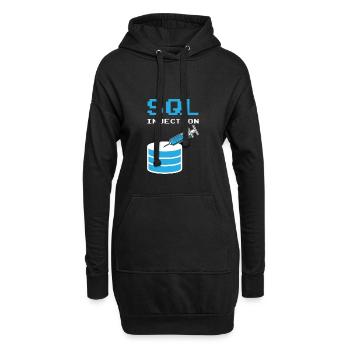 Injection SQL pour les administrateurs de base de données SQL - Sweat-shirt à capuche long Femme - noir - Devant