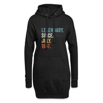 Legendary Since July 1957 65. Geburtstag - Hoodie-Kleid - Schwarz - Vorne
