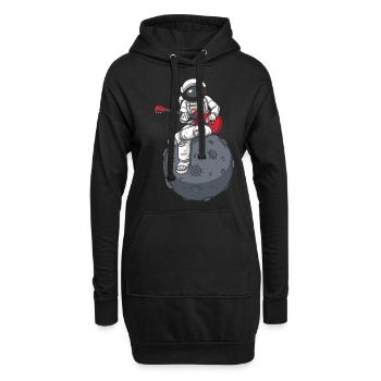 Gitarre - Hoodie-Kleid - Schwarz - Vorne