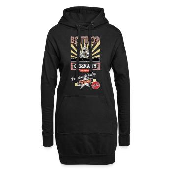 Bottrop Deutschland Stadt Skyline Vintage Retro - Hoodie-Kleid - Schwarz - Vorne