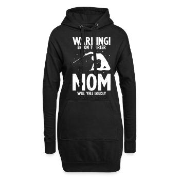 Gymnastik Design für Taktstock drehen - Hoodie-Kleid - Schwarz - Vorne
