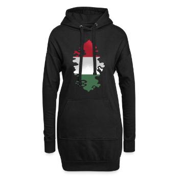 Ungarn Flagge Ungarische Fahne Balaton Hungary - Hoodie-Kleid - Schwarz - Vorne