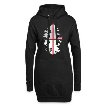 Sardinien Flagge Sardische Fahne Sardegna Fahne - Hoodie-Kleid - Schwarz - Vorne
