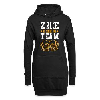 L’équipe Zrce Drinking - Sweat-shirt à capuche long Femme - noir - Devant