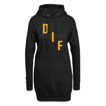 Degerfors - Hoodie-Kleid - Schwarz - Vorne