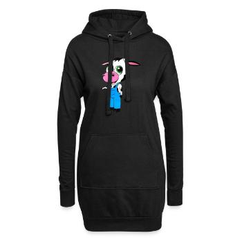 Bon culf. - Sweat-shirt à capuche long Femme - noir - Devant