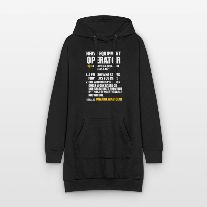 Construction machinery operator Excavator driver Excavator driver Construction workers Hoodie Dress