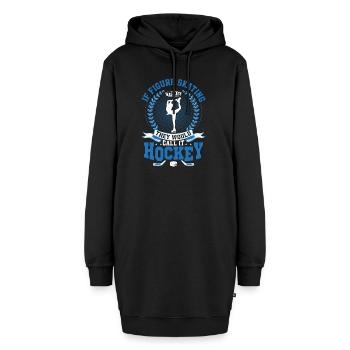 Grace Over Game: Figure Skating's Challenge - Hoodie-Kleid - Schwarz - Vorne