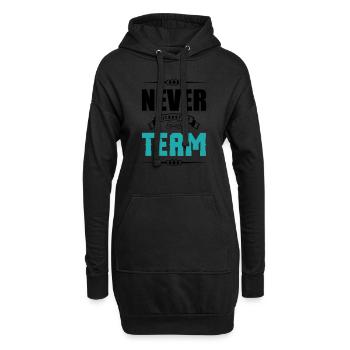 Jamais sans mon équipe 2 - Sweat-shirt à capuche long Femme - noir - Devant