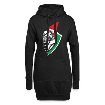 Fierté de Palestine - Des armoiries pour l’avenir - Sweat-shirt à capuche long Femme - noir - Devant