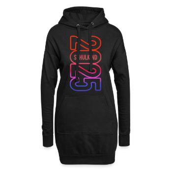 Schulkind 2025 - Erste Klasse - Einschulung - Hoodie-Kleid - Schwarz - Vorne