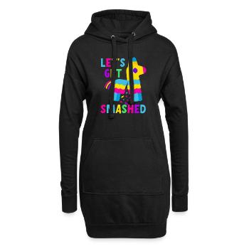 Faisons smashed Pinata - Sweat-shirt à capuche long Femme - noir - Devant