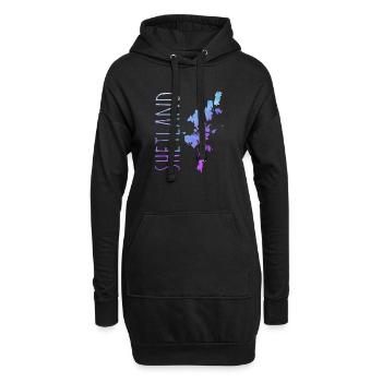 Shetland Islands - Hoodie-Kleid - Schwarz - Vorne