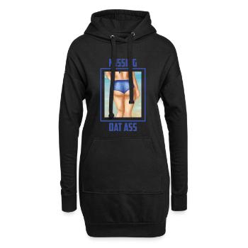 Ich Vermisse diesen Sexy Hintern - Hoodie-Kleid - Schwarz - Vorne