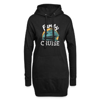 Familien Kreuzfahrt - Hoodie-Kleid - Schwarz - Vorne