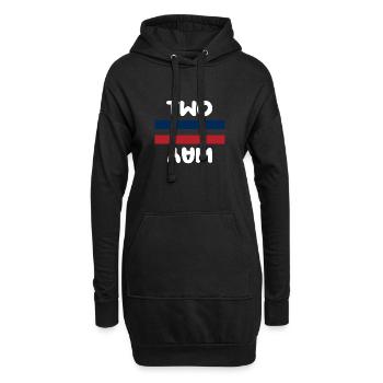 Bidirectionnel - Sweat-shirt à capuche long Femme - noir - Devant