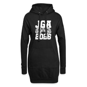 Jga 2026 Junggesellenabschied Affen - Hoodie-Kleid - Schwarz - Vorne