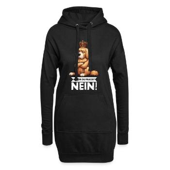 Avant de demander à Goldie Goldies Golden Retriever - Sweat-shirt à capuche long Femme - noir - Devant
