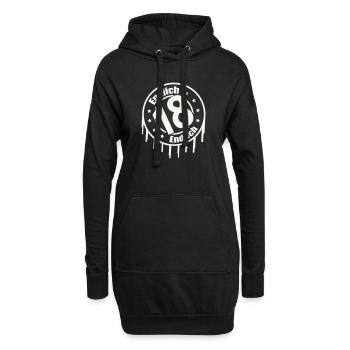 Endlich 18 - Hoodie-Kleid - Schwarz - Vorne