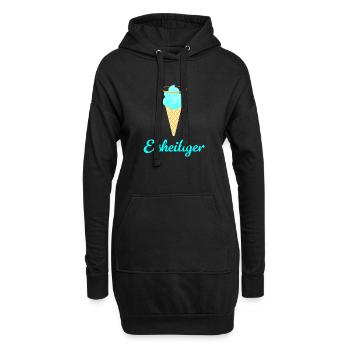 Eisheiliger Eis Eiscreme Heiligenschein Sommer Fan - Hoodie Dress - black - Front