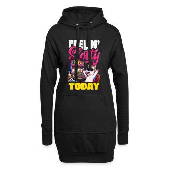 Feelin Slotty Today Einhorn Casino Spielautomat - Hoodie-Kleid - Schwarz - Vorne