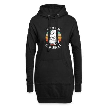 Halloween Ghost Funny Ceci est une feuille de boo - Sweat-shirt à capuche long Femme - noir - Devant