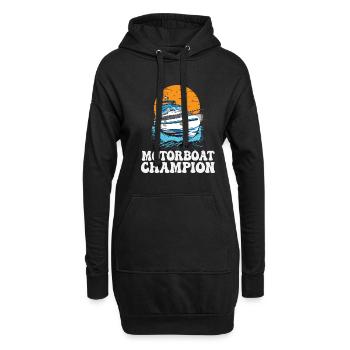 Motorboat Champion Lake Life Boat Parade Champ - Hoodie-Kleid - Schwarz - Vorne
