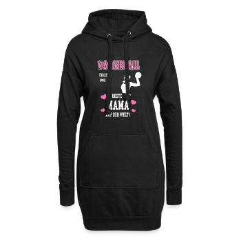 Wasserball Beste Mama Mutter Muttertag Geburtstag - Hoodie-Kleid - Schwarz - Vorne