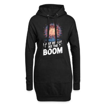Pyrotechniker Feuerwerk Pyrotechnik - Hoodie-Kleid - Schwarz - Vorne