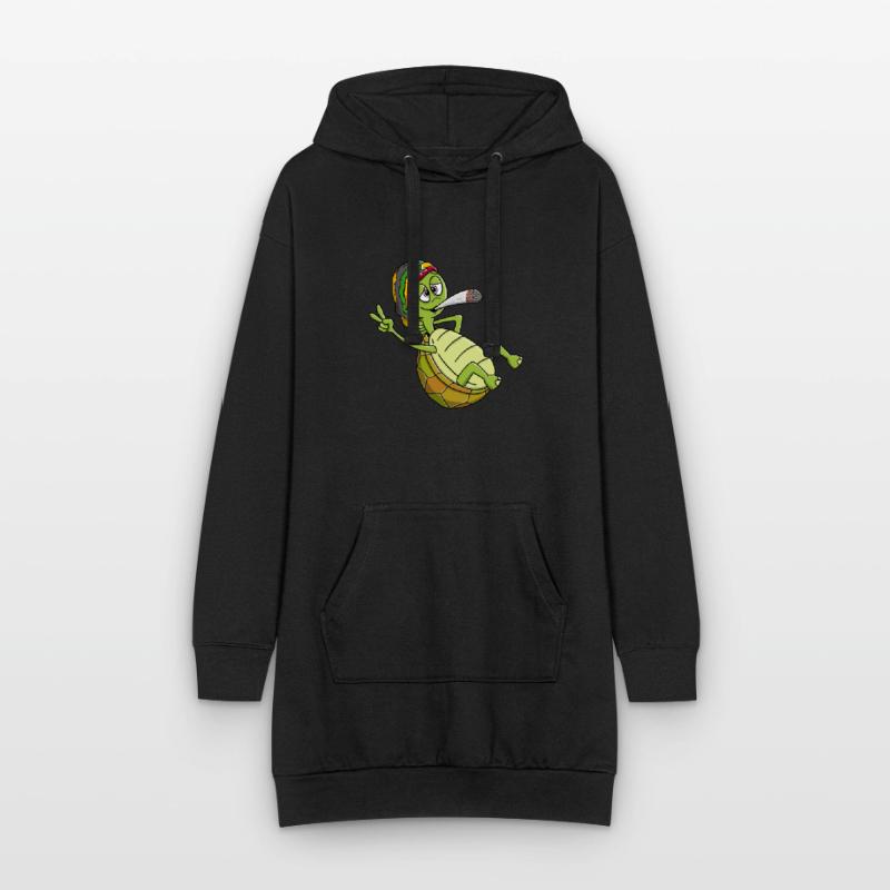 Chill toad, chilling turtle Hoodie Dress