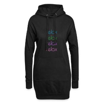 relax yoga namaste yoga - Sweat-shirt à capuche long Femme - noir - Devant