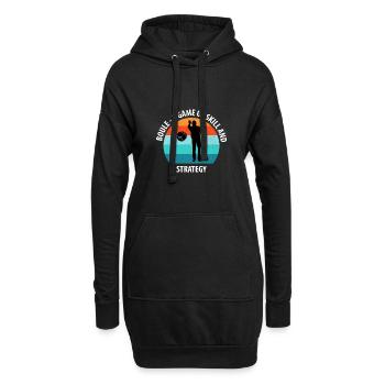 Boule Petanque Boccia Boules - Hoodie-Kleid - Schwarz - Vorne