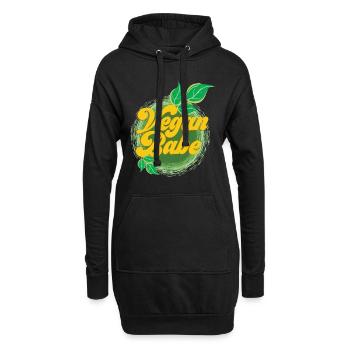 Vegan Babe - Cadeau Végétalien Végétarien Sain - Sweat-shirt à capuche long Femme - noir - Devant