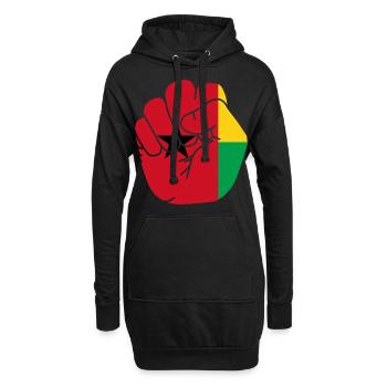 Guinea-Bissau Flagge kriol kiriol Geschenk - Hoodie-Kleid - Schwarz - Vorne