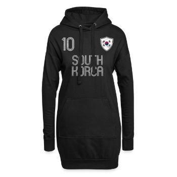 Corée du Sud équipe de football - Sweat-shirt à capuche long Femme - noir - Devant