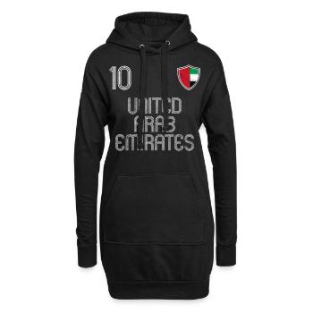 Équipe de football Émirats arabes unis - Sweat-shirt à capuche long Femme - noir - Devant
