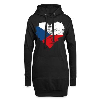 Tschechische Republik - Hoodie-Kleid - Schwarz - Vorne