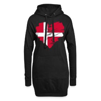 Dänemark - Hoodie-Kleid - Schwarz - Vorne
