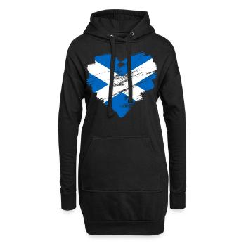 Schottland - Hoodie-Kleid - Schwarz - Vorne